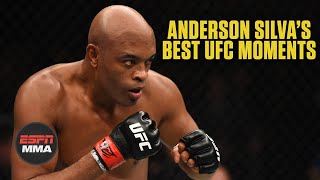 Anderson Silvas best UFC moments  ESPN MMA [upl. by Alyel]