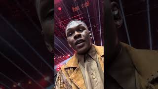 Israel Adesanya Sends Anthony Joshua Goodluck Message 🤳 [upl. by Anahpets]