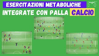 Esercitazioni metaboliche integrate con palla  Esercitazioni Calcio [upl. by Laurita]