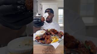 Honey Lemon Pepper Wings  How To Make Hot Honey Wings onestopchop [upl. by Wenona68]