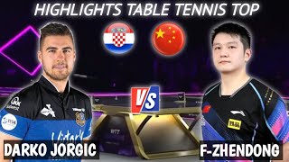 Fan Zhendong vs Darko Jorgic Table Tennis Top [upl. by Nmutua787]