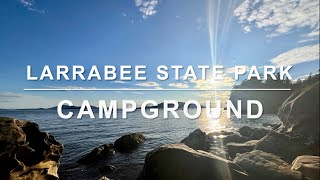 4K  Larrabee state park  RV Campground Tesla Camping [upl. by Finnie]