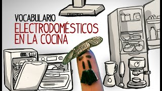 Vocabulario electrodomesticos en español electrodomesticos de la cocina [upl. by Lynnett399]