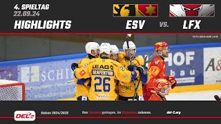 Game Highlights Spieltag 4 ESV Kaufbeuren vs Lausitzer Füchse [upl. by Pepito]