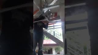 metal paring ceiling installation [upl. by Nevin]