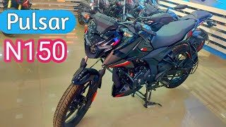 Bajaj pulsar N150 model black and red color bike review video  bike [upl. by Assenar]