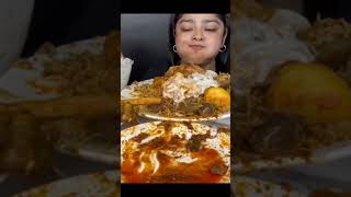 Maddy Eating spicy biryani chicken recipe mukbang big bites [upl. by Randie948]