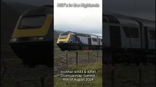 Highest Point on UKs Rail Network HST over Druimuachdar Summit class43 scotland [upl. by Leonerd]