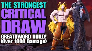 MHWI The Strongest Critical Draw Greatsword Build Over 1000 Damage [upl. by Idnem]