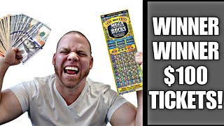 WINNING on 100 scratch off tickets [upl. by Lulita]