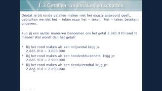 13 Getallen rond maken en schatten niveau 2F [upl. by Pontus]