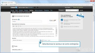 Comment publier une offre demploi avec LinkedIn [upl. by Nolrah]