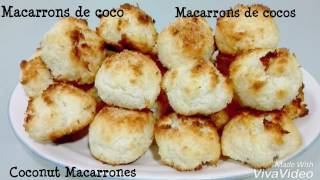 COCONUT MACARRONESMACARRONS DE COCOMACARRONS DE COCOS [upl. by Klayman]