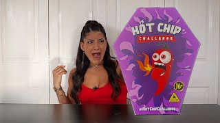 NEW WORLDS HOTTEST CHIP CHALLENGE  hotchipchallenge  LeahShutkever [upl. by Anibur]