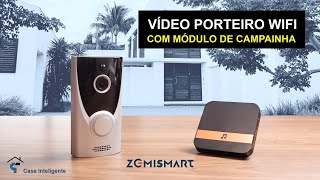 Vídeo Porteiro Wifi com Campainha Interna Zemismart  Tuya  Smart Life [upl. by Burta]