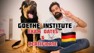 Goethe Institute Exam Dates and Certificate A1C1 [upl. by Julieta965]