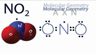 NO2 Molecular Geometry  Shape and Bond Angles Note exact bond angle is 1343 [upl. by Fischer]