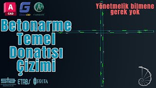 Betonarme Temel Alt Üst Donatısı Nasıl Çizilir autolisp betonarme temel autocad [upl. by Courtney781]