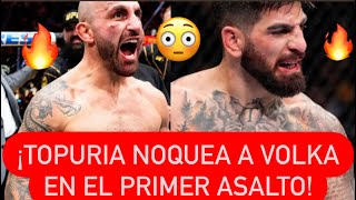 ¡ILIA TOPURIA VA A NOQUEAR A VOLKANOVSKI EN EL PRIMER ASALTO ufc [upl. by Llerdnad907]