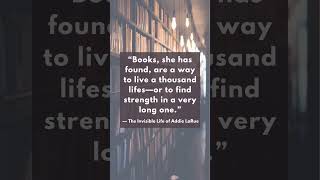 The Invisible Life of Addie LaRue by V E Schwab wordsofthefictionalworld youtubeshorts quotes [upl. by Nrehtac448]