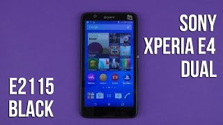 Распаковка Sony Xperia E4 Dual E2115 Black [upl. by Kola]