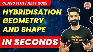 Hybridization Geometry and Shape Trick  How to calculate Hybridization Easy Tips amp Trick  NEET [upl. by Azeria]