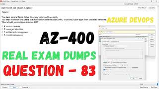 Q 083 AZ 400 DevOps Real Exam Question and answer Dumps CertStudyPro [upl. by Lovash]