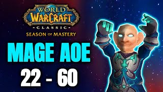 WoW Classic Era Mage Aoe Leveling 160 [upl. by Atikel]