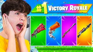 Extreme RAINBOW Gun Challenge with My Little Brother 100k VBucks [upl. by Ronoh175]