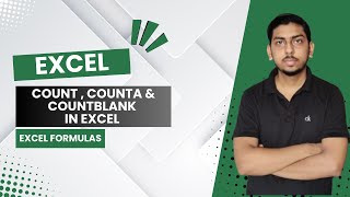 COUNT COUNTA amp COUNTBLANK Functions in Excel  Excel Tips for Beginners [upl. by Hardin]