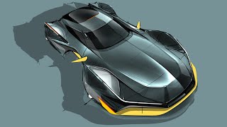 CAR Drawing Design sketch Bird eye view [upl. by Gisele]