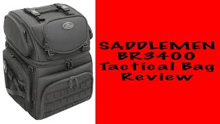 Saddlemen BR3400 Tactical Bag Review [upl. by Eliga]