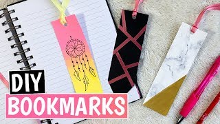 3 Easy DIY Bookmark Ideas [upl. by Akirrehs850]