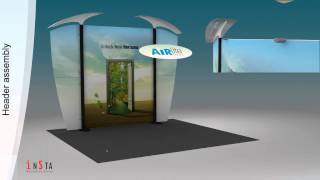 Exhibition Stall Design using AirLite™ Portable Display Stand from Insta Exhibitions [upl. by Iegres35]