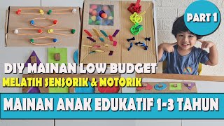 MAINAN MONTESSORI DARI KARDUS BEKAS II MAINAN EDUKASI ANAK PART 1 [upl. by Betthezul988]