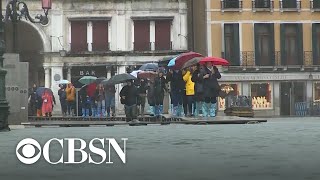 Venice Italy copes with the worst flooding in 50 years [upl. by Strephon]