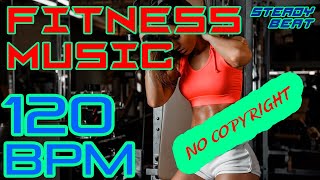 120 BPM No Copyright Music Non Stop Clean No Vocals EDM Type Beat For Fitness Aerobics Workout TIMER [upl. by Bandur]