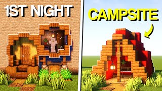 Minecraft  3 Simple Day One Survival Starter Bases You Can Build In Minecraft 121 [upl. by Calista]