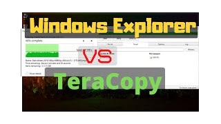 TeraCopy 2020 Review Is teracopy faster TeraCopy Vs Windows Explorer File Transfer [upl. by Nesnej666]