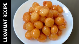 Luqaimat Recipe  Arabic Sweet Recipe  How to make Luqaimat  Arabian Dessert Loukoumades [upl. by Jalbert]