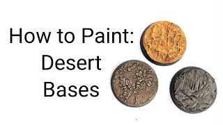 How to Paint Desert Bases [upl. by Nahgem]