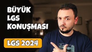 Büyük LGS Konuşması  LGS 2024  Son Taktikler [upl. by Ikilisav784]