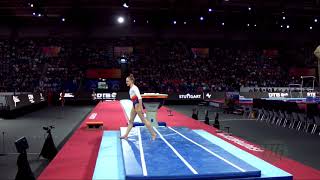 PONTLEVOY Claire FRA  2019 Artistic Worlds Stuttgart GER  Qualifications Vault 1 [upl. by Moser]