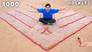 1000 Rockets Diwali Dhamaka🔥 एक साथ चला दिए जमीन पे पड़े 1000 राकेट  Diwali Special [upl. by Allegra214]