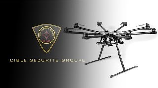 Présentation du drone de surveillance par Cible Sécurité Groupe [upl. by Yukio]