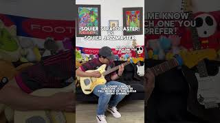 Squier Stratocaster vs Jazzmaster guitar [upl. by Ardnasak953]