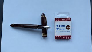 Pilot Namiki Sepia Ink Review [upl. by Azilem303]