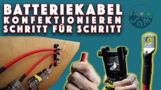 Batteriekabel konfektionieren  crimpen [upl. by Thedrick963]