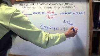 FÍSICAQUÍMICA 3º ESO Cómo calcular la cantidad de sustancia moles que hay en X gramos [upl. by Nylloh508]