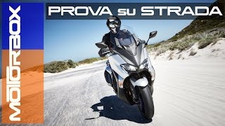 Yamaha TMAX 2017 la prova di MotorBox [upl. by Elamaj]